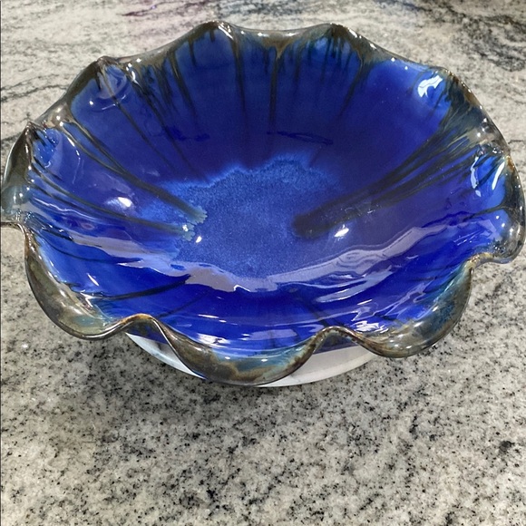 Edgecomb Potters Other - Edgecomb Potters Maine Handcrafted Cobalt Blue Decorative Bowl - Home Art!